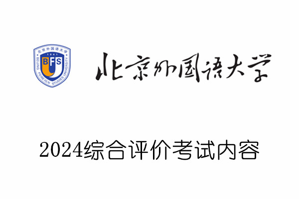 2024北京外国语大学综合评价考试内容