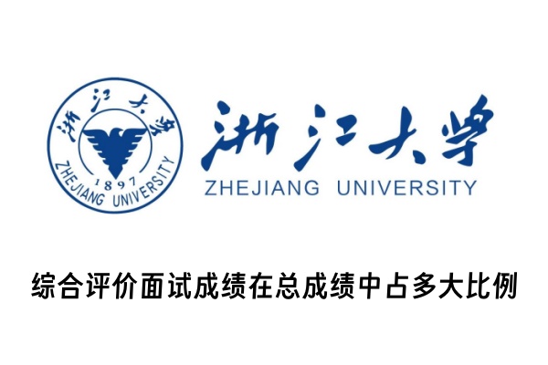 浙江大学综合评价面试成绩在总成绩中占多大比例